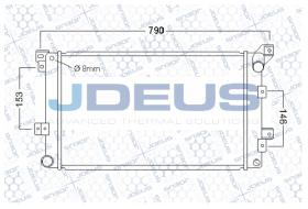 JDEUS 053M06 - RADIADOR OPEL / SUZUKI