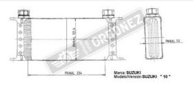 ORDOÑEZ 1040029824 - RAD. SUZUKI VITARA (ET, TA, TD) 1.6 4x4 (88-98).