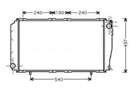 COOL3R SU043 - RAD. SUBARU FORESTER / IMPREZA ( Cambio Automatico ).