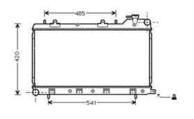 COOL3R SU045 - RAD. SUBARU IMPRESA / LEGACY 2.0I TURBO