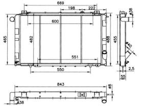 COOL3R 132009 - RAD. VOLKSW. CORRADO / SEAT TOLEDO ( COMPLETO ALUMINIO )