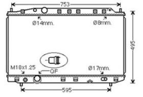 COOL3R 103836082 - RAD. HONDA CIVIC 1.8 (05-12)