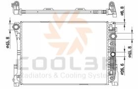 COOL3R 105018081 - RAD. MERCEDES E-KLASSE (W211) (02-09) 3.2 CDI