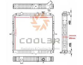 COOL3R 1423128 - RAD. KIA CARENS (FJ) 2.0 CRDI (02-06)