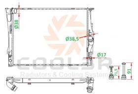 COOL3R 1444048 - RAD. BMW 5 (E39) 520i/540i 7 (E38) 730i/740i (97-04)