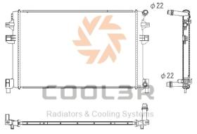 COOL3R 1013C1083 - RAD. VAG A3 / OCTAVIA / GOLF VII 1.4I/1.6TDI/2.0 TDI 04/12-