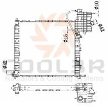 COOL3R 105012087 - RAD. MERCEDES VITO (W638) AUT.  VARIOS MOD. (96-03)