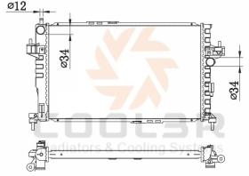 COOL3R 105556084 - RAD. OPEL CORSA B 1.0 / 1.2  93-00