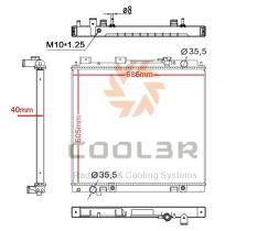 COOL3R 1415490 - RAD. NISSAN JUKE (F15)(10-) PULSAR (C13)(14-) 1.2