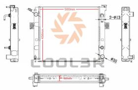 COOL3R 14121087 - RAD. FORKLIFT YALE 2.5T GAS F20