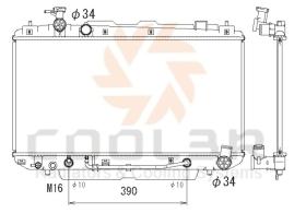 COOL3R 108146082 - RAD. TOYOTA RAV-4 2.0 D-4D (00-06)