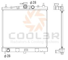 COOL3R 102707084 - RAD. NISSAN MICRA (K12) 03-10.  AUT.