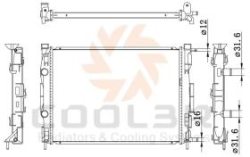 COOL3R 106012082 - RAD. RENAULT MEGANE I / SCENIC I. (99-03).