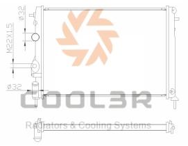 COOL3R 10600708A5 - RAD. RENAULT MEGANE I / SCENIC I 99-03