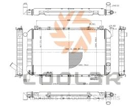 COOL3R 17021227 - RAD. NISSAN PATROL GR 2.7TD (98-01) METALICO