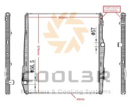 COOL3R 14SC032 - RAD. SCANIA P, G, R, T- Series R500 (04-09)