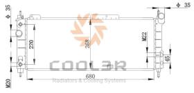 COOL3R 105555084 - RAD. OPEL MERIVA 1.4 (10-).