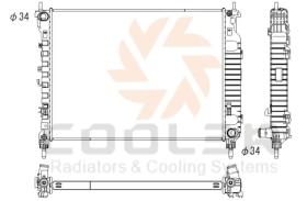 COOL3R 105565081 - RAD. OPEL MERIVA 1.6 (X03) 03-10.