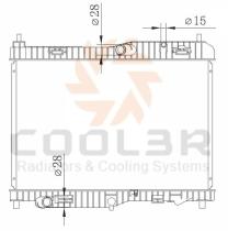 COOL3R 103238082 - RAD. FORD FIESTA  08-17 A/T