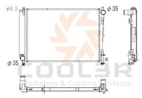 COOL3R 10242008B3 - RAD. CHRYSLER VOYAGER 2.8 CRD (01-05) AUT.