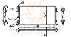 COOL3R 1095B108A2 - RAD. GRUPO VAG ( A3, ALTEA, GOLF V ) (03-12)