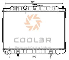 COOL3R 102746084 - RAD. NISSAN ALMERA (N16) / PRIMERA (P12) 00-07.