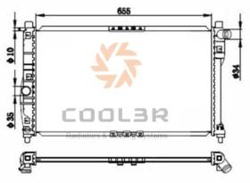 COOL3R 102922081 - RADIADOR DAEWOO LANOS 1.5 1.6 AUT.