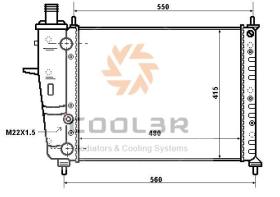 COOL3R 103018085 - RAD. FIAT PUNTO (176) 1.2  93-99.