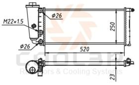 COOL3R 103004082 - RAD. FIAT PANDA 1.1 04-