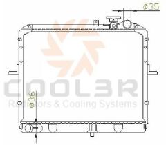 COOL3R 10416008 - RAD. KIA CARENS 2.0 CRDI (06-13)