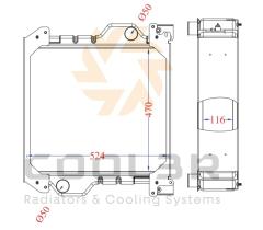 COOL3R 15580511 - RAD. CASE IH MX / MXM ( Aluminio completo ).