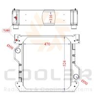 COOL3R 15580511 - RAD. CASE IH MX / MXM ( Aluminio completo ).