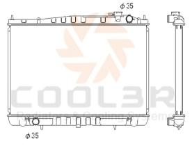 COOL3R 152796083 - RAD. NISSAN TERRANO I 2.7 TD 4WD / FORD MAVERICK