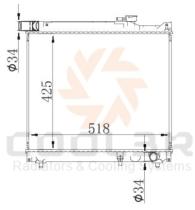 COOL3R 107424088 - RAD. SUZUKI GRAND VITARA 2.0 TD ( 98-05 )