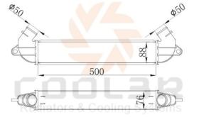 COOL3R 103040J81 - INTERC. FIAT Abarth 500 1.4 T-jet