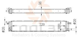 COOL3R 1013E1082 - RAD. VAG AUDI A4 1.4 TFSI (15-)