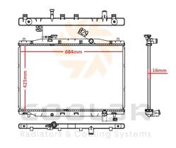 COOL3R 1417318 - RAD. HONDA ACCORD VIII (CU) 2.2I D-TEC (03.08-)