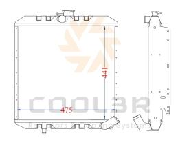 COOL3R 15351074 - RAD. LAND-ROVER 300 TDI Defender (02-) METALICO