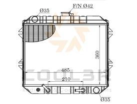 COOL3R 170193042 - RAD. TOYOTA 4RUNNER 2.4td ( metalico )