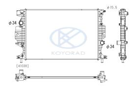 KOYO PL323422 - RAD. FORD / TRANSIT CONN. 1.5 / 1.6 TDCI MAN. 01/11-