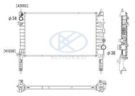 KOYO PL463687 - RAD. OPEL Mokka X 1.4i ECOTEC Aut. 06/12-