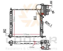 COOL3R 1440141 - RAD. MERCEDES SPRINTER 209CDI. / VW CRAFTER 2.0TDI (06-).