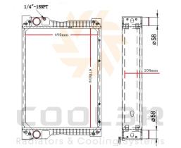 COOL3R 1483073 - RAD. TRACTOR KUBOTA M9000