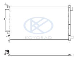 KOYO CD020311 - COND. TOYOTA HI LUX 2015.05-