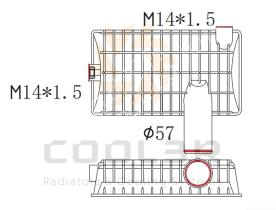 COOL3R 08VOL0200 - TANKET INF. MAQ. VOLVO EC460 / EC360 / EC330 ( 622*174,5 ).