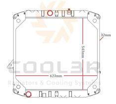 COOL3R 15318318 - RAD. FORD TRANSIT 2.4 (77-86)  METALICO