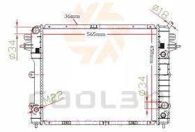 COOL3R 1442062 - RAD. OPEL VECTRA B (J96) 2.0DI 16V (96-02)