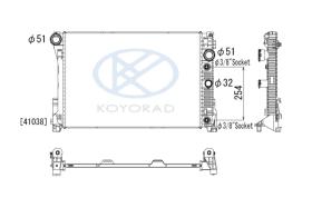 KOYO PL412876 - RAD. MERCEDES S/W 204 C Serie Aut. 11/07-