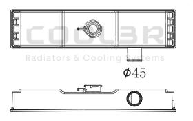 COOL3R 08MBE0048 - TANKET SUP. MERCEDES ACTROS (96-) TIPO VALEO ( 831 X 81.3 ).