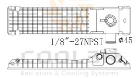 COOL3R 08MBE0195 - TANK. SUPERIOR Mercedes Actros MP4 (11-) (1012 * 80).